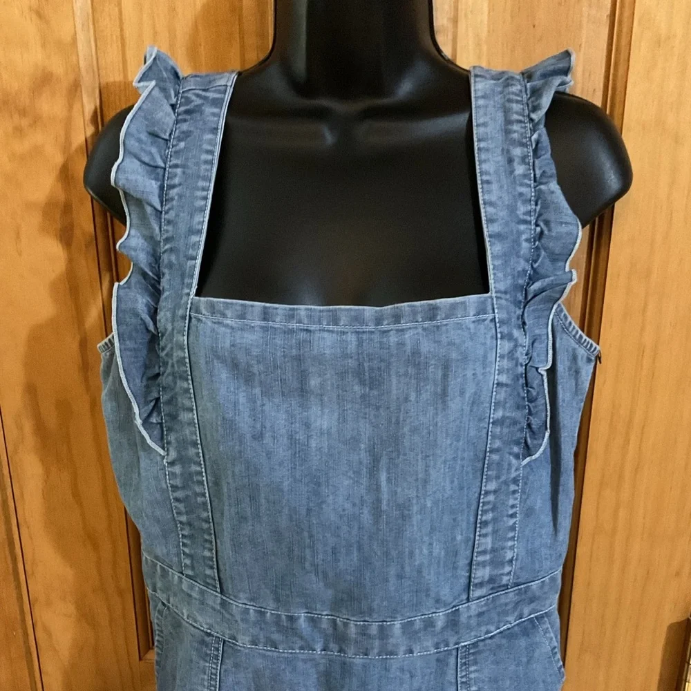 NWOT Japan Denim Shift Dress - Picture 2 of 5